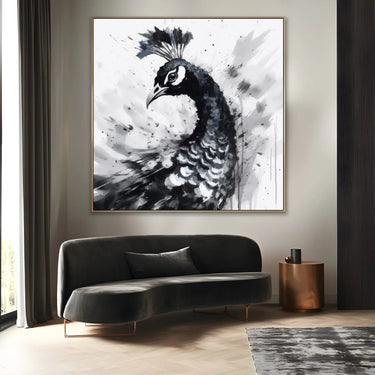 Quadro Stampa su Tela Pavone reale - CupidoDesign