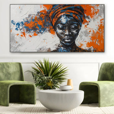 Quadro Stampa su Tela Pensiero africano - CupidoDesign