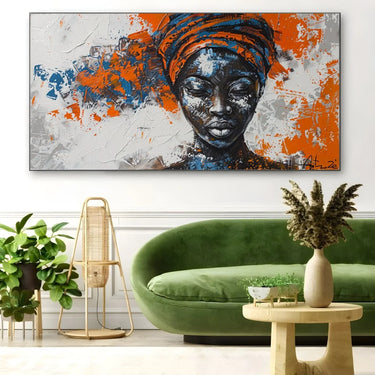 Quadro Stampa su Tela Pensiero africano - CupidoDesign