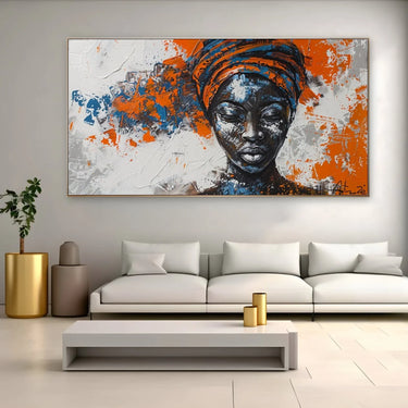 Quadro Stampa su Tela Pensiero africano - CupidoDesign