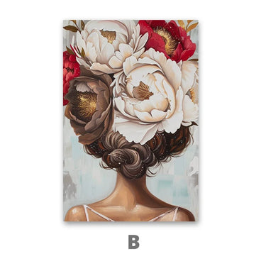 Quadro Stampa su Tela Pensiero Floreale - CupidoDesign