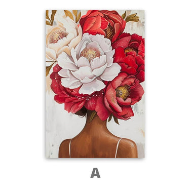 Quadro Stampa su Tela Pensiero Floreale - CupidoDesign