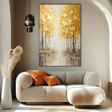 Quadro Stampa su Tela Percorso Dorato - CupidoDesign