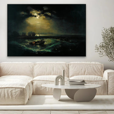 Quadro Stampa su Tela Pescatore in mare, William Turner - CupidoDesign