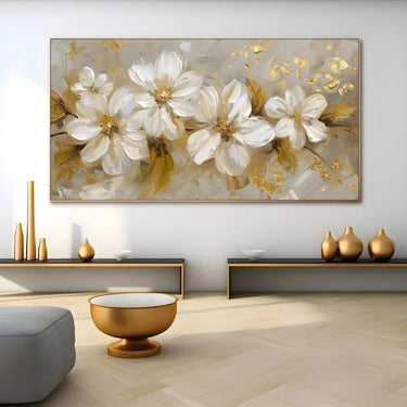 Quadro Stampa su Tela Petali Dorati - CupidoDesign