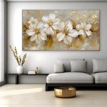 Quadro Stampa su Tela Petali Dorati - CupidoDesign