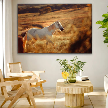 Quadro Stampa su Tela Pianura Equestre - CupidoDesign