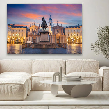 Quadro Stampa su Tela Piazza San Carlo, Torino - CupidoDesign