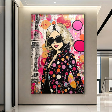 Quadro Stampa su Tela Pink Dot - CupidoDesign
