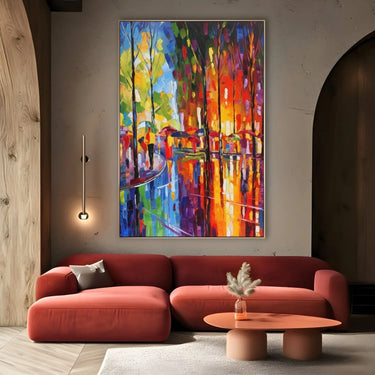Quadro Stampa su Tela Pioggia di colori - CupidoDesign