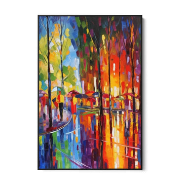 Quadro Stampa su Tela Pioggia di colori - CupidoDesign