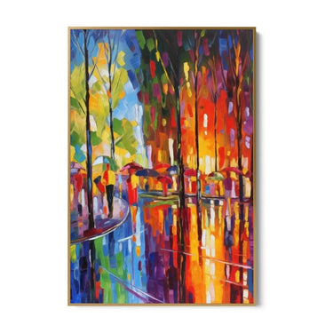 Quadro Stampa su Tela Pioggia di colori - CupidoDesign