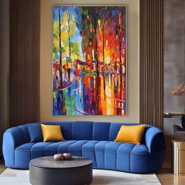 Quadro Stampa su Tela Pioggia di colori - CupidoDesign