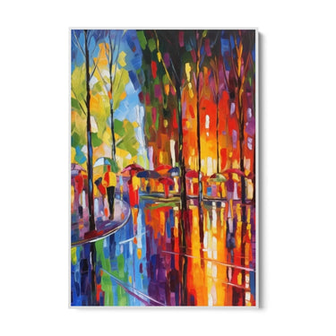 Quadro Stampa su Tela Pioggia di colori - CupidoDesign