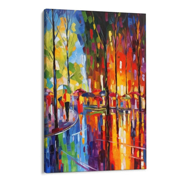 Quadro Stampa su Tela Pioggia di colori - CupidoDesign