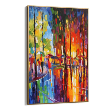 Quadro Stampa su Tela Pioggia di colori - CupidoDesign