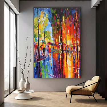 Quadro Stampa su Tela Pioggia di colori - CupidoDesign