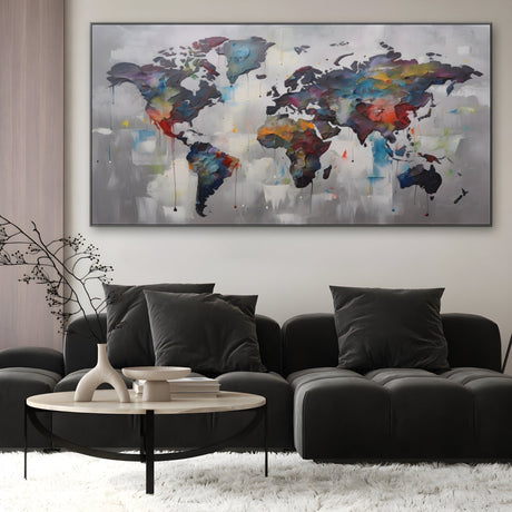 Abstract world map