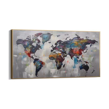 Abstraktus pasaulio žemėlapis