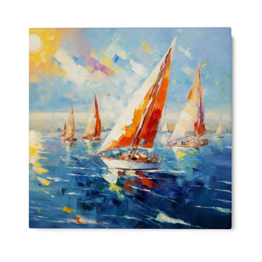 Quadro Stampa su Tela Pomeriggio colorato - CupidoDesign