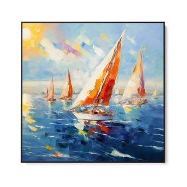 Quadro Stampa su Tela Pomeriggio colorato - CupidoDesign