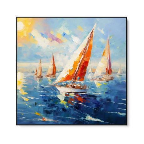 Quadro Stampa su Tela Pomeriggio colorato - CupidoDesign