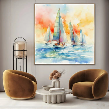 Quadro Stampa su Tela Pomeriggio marino - CupidoDesign