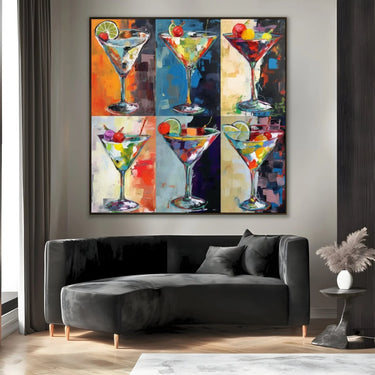 Quadro Stampa su Tela Pop Martini - CupidoDesign