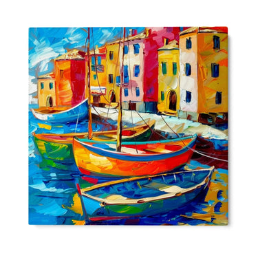 Quadro Stampa su Tela Porto di Colori - CupidoDesign