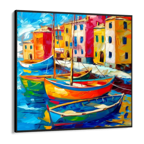 Quadro Stampa su Tela Porto di Colori - CupidoDesign