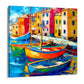 Quadro Stampa su Tela Porto di Colori - CupidoDesign