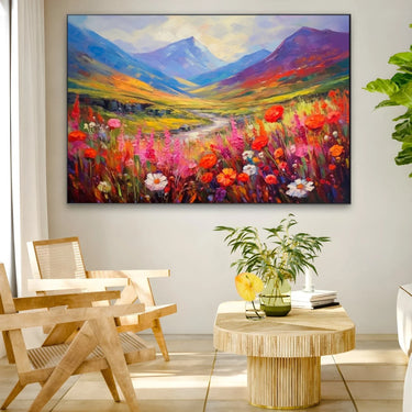 Quadro Stampa su Tela Prato Fiabesco - CupidoDesign