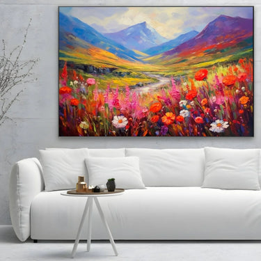 Quadro Stampa su Tela Prato Fiabesco - CupidoDesign