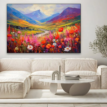 Quadro Stampa su Tela Prato Fiabesco - CupidoDesign