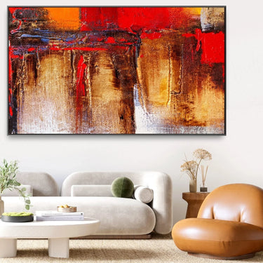Quadro Stampa su Tela Prezioso Astratto 120x80cm - CupidoDesign