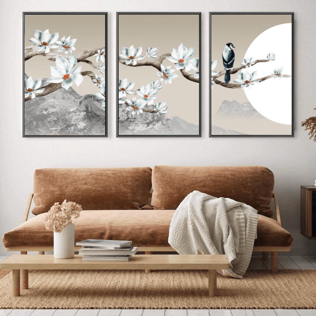 Bloemen Lente Set van 3 40x60cm