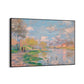 Quadro Stampa su Tela Primavera lungo la senna - Claude Monet - CupidoDesign