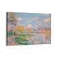Quadro Stampa su Tela Primavera lungo la senna - Claude Monet - CupidoDesign