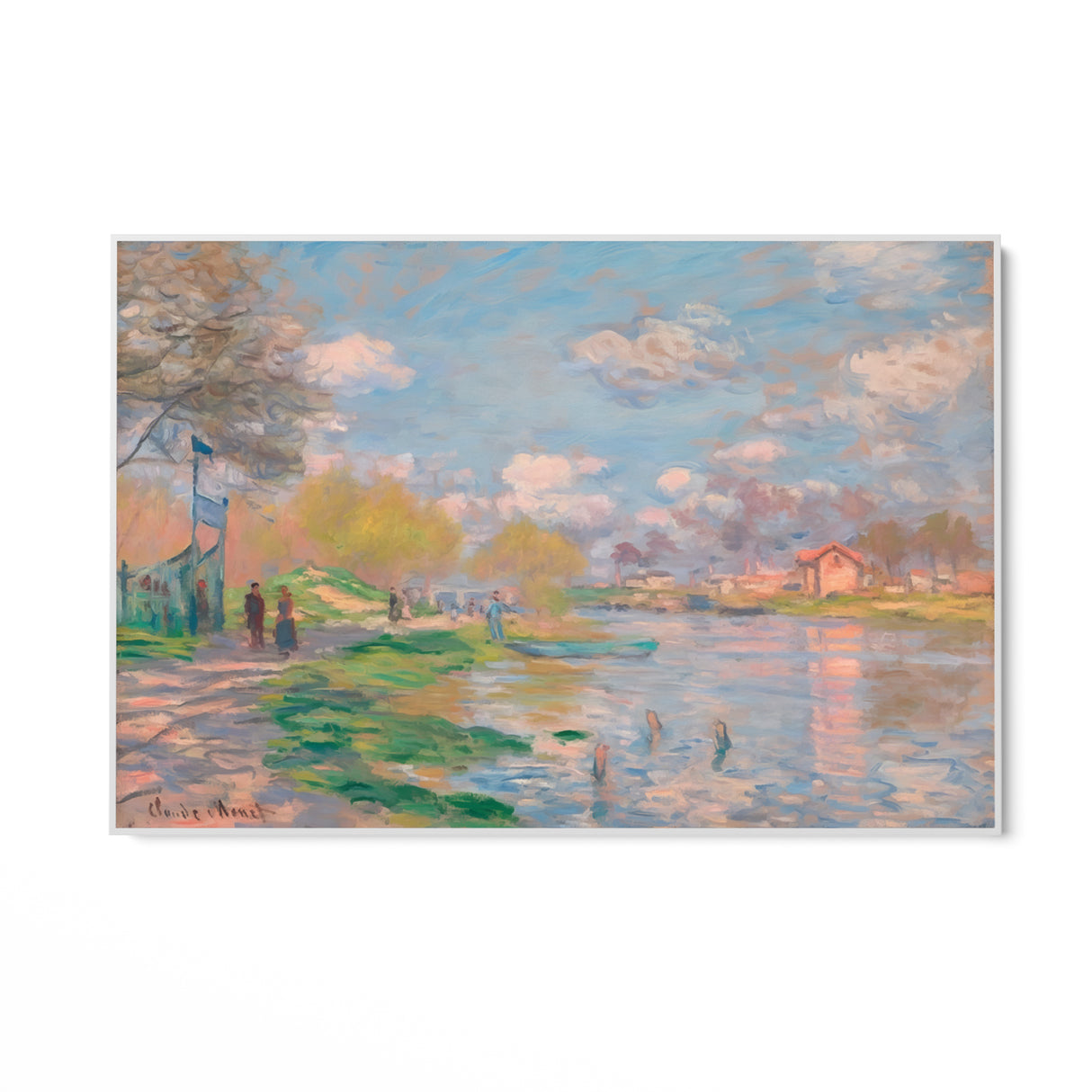 Kevät Seinen varrella - Claude Monet