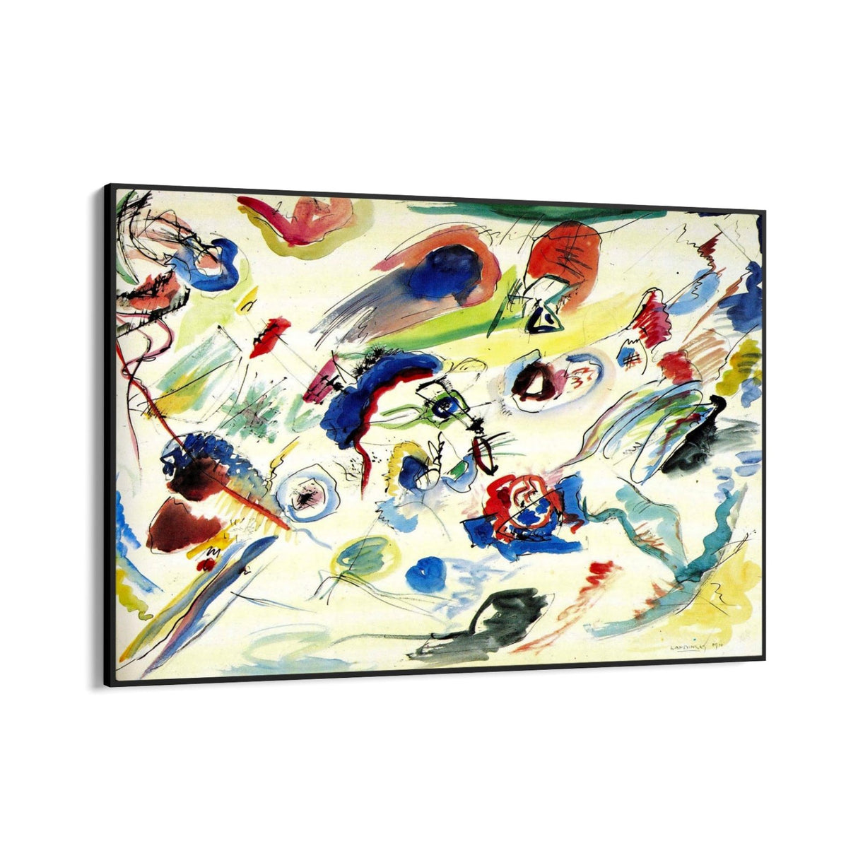 Primo acquerello astratto, Vassily Kandinsky - CupidoDesign