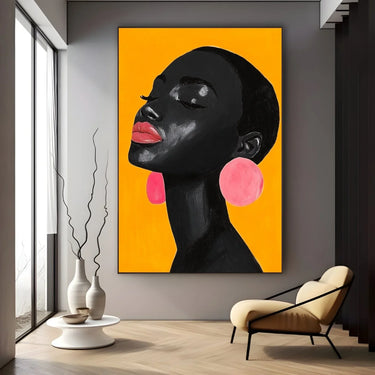 Quadro Stampa su Tela Promessa tra le labbra - CupidoDesign