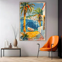Quadro Stampa su Tela Prospettive di Ibiza, Spagna - CupidoDesign