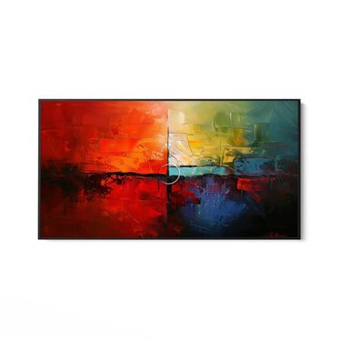 Quadro Stampa su Tela Prospetto rosso - CupidoDesign