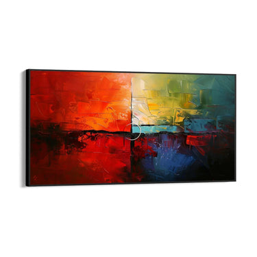 Quadro Stampa su Tela Prospetto rosso - CupidoDesign