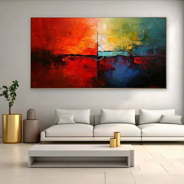 Quadro Stampa su Tela Prospetto rosso - CupidoDesign