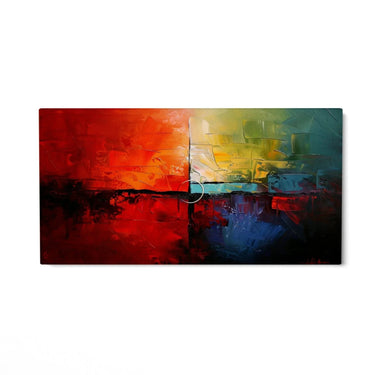 Quadro Stampa su Tela Prospetto rosso - CupidoDesign