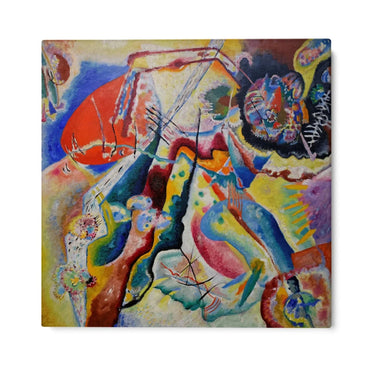 Quadro Stampa su Tela Quadro con macchia rossa, Wassily Kandinsky - CupidoDesign