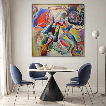 Quadro Stampa su Tela Quadro con macchia rossa, Wassily Kandinsky - CupidoDesign