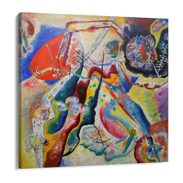 Quadro Stampa su Tela Quadro con macchia rossa, Wassily Kandinsky - CupidoDesign