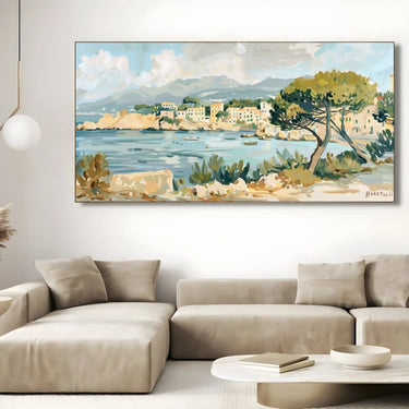 Quadro Stampa su Tela Racconti di Porto Cervo, Sardegna - CupidoDesign